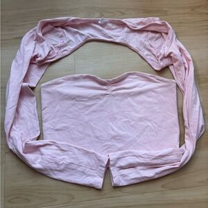 Garage Light Pink Bolero Bandeau Top